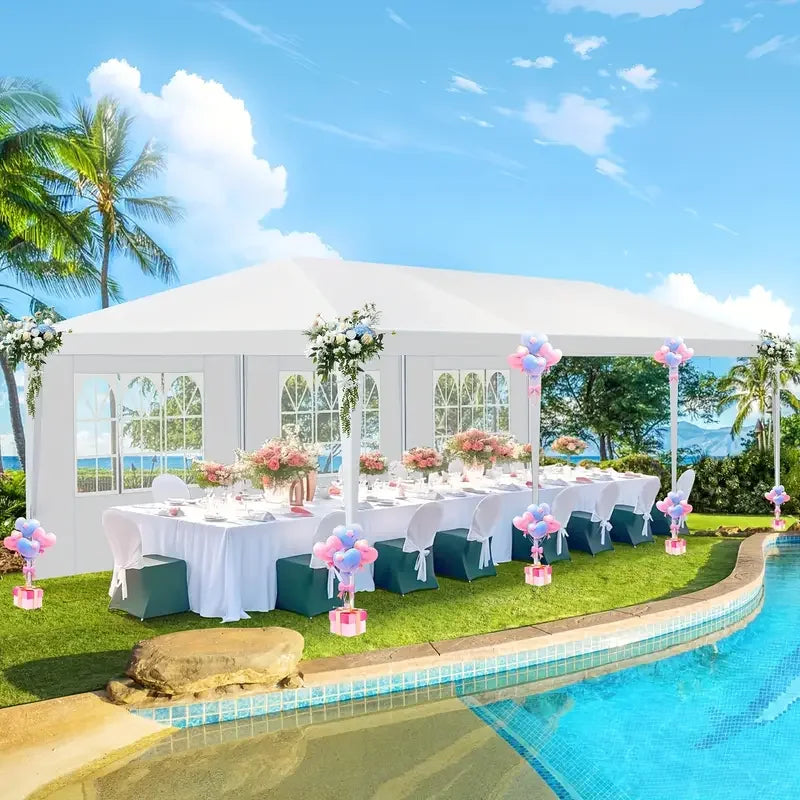 10×10 / 10×20 / 10×30 Party Tent – Outdoor Canopy with Removable Sidewalls, Waterproof Event Shelter