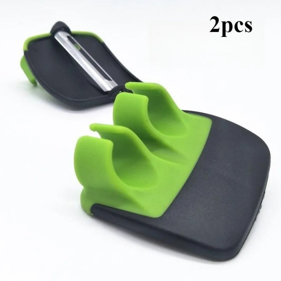 Easy‑Grip Stainless Steel Peeler – Sharp Blade, Non‑Slip Handle, Perfect for Kitchen or Camping