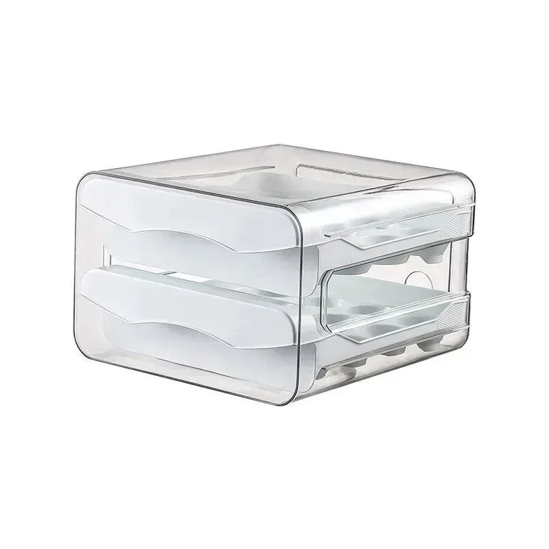 Refrigerator Egg Holder Double Layer With Handle