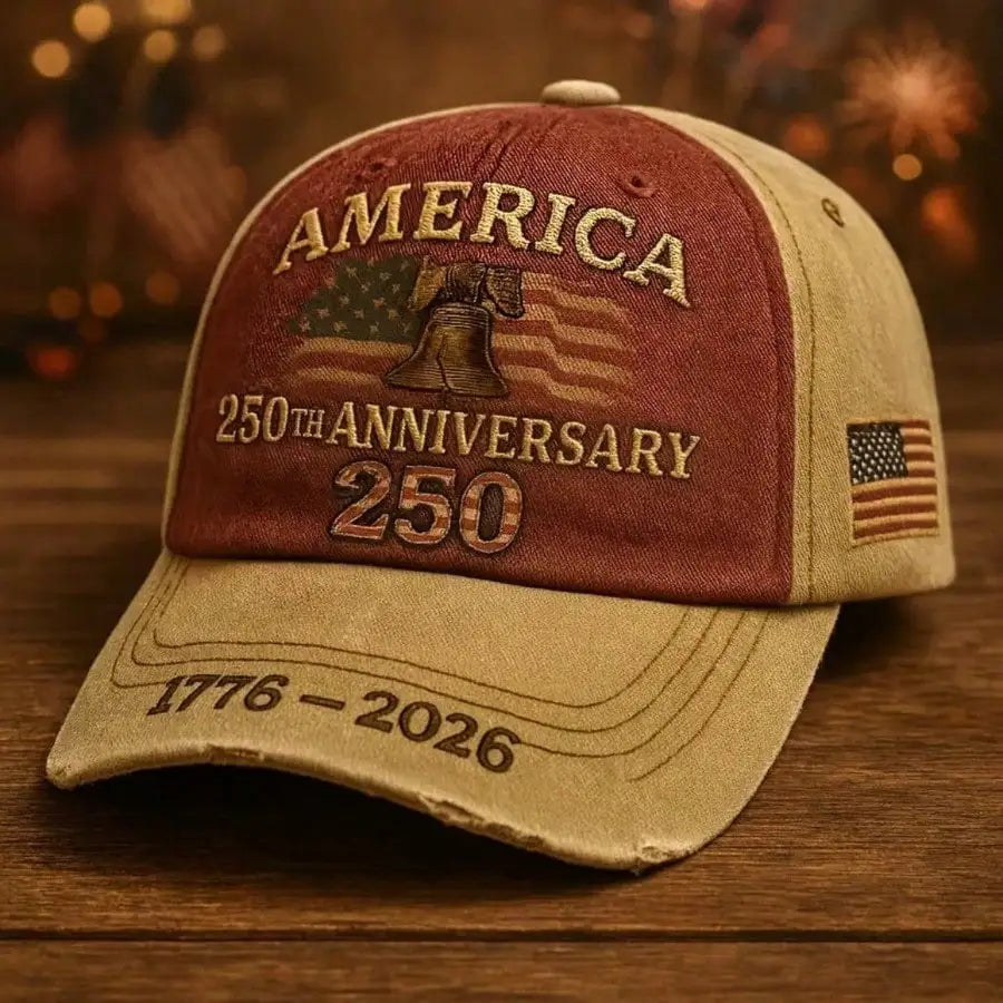 Anniversary Patriotic Baseball Cap, USA American Independence Embroidered Hat