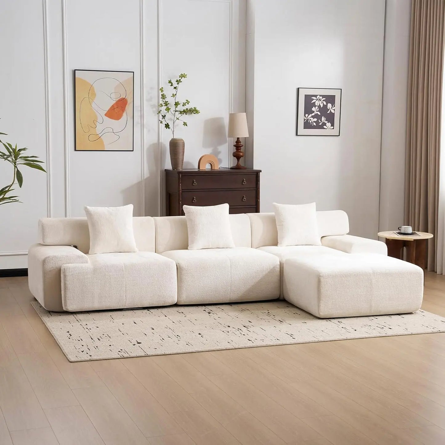 Comfy Modular Sectional Sofa, No Assembly Required
