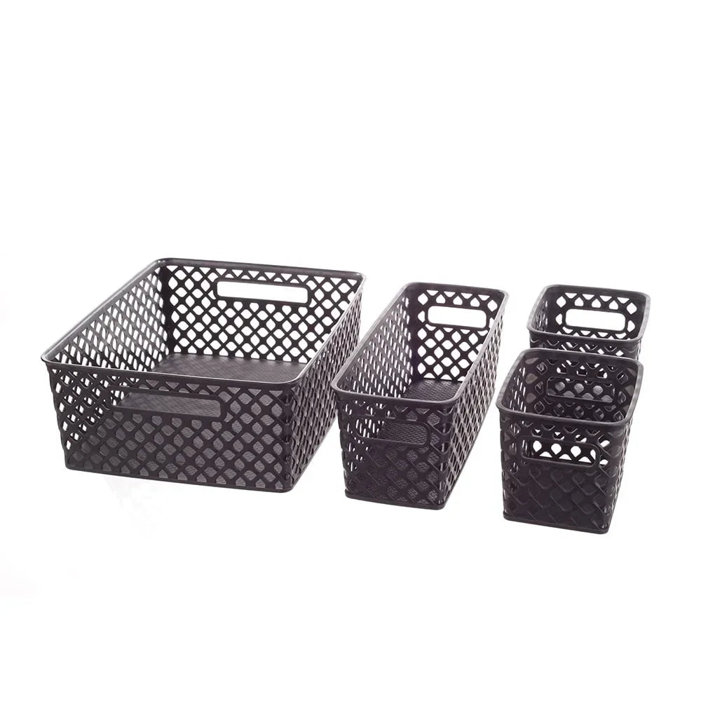 Versatile 4-Piece Home & Pantry Basket Set