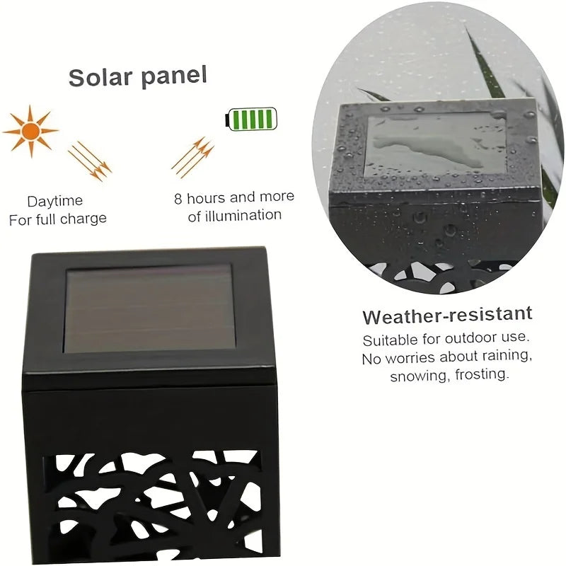6 PCS Solar Powered LED Garden Stake Lights, Waterproof