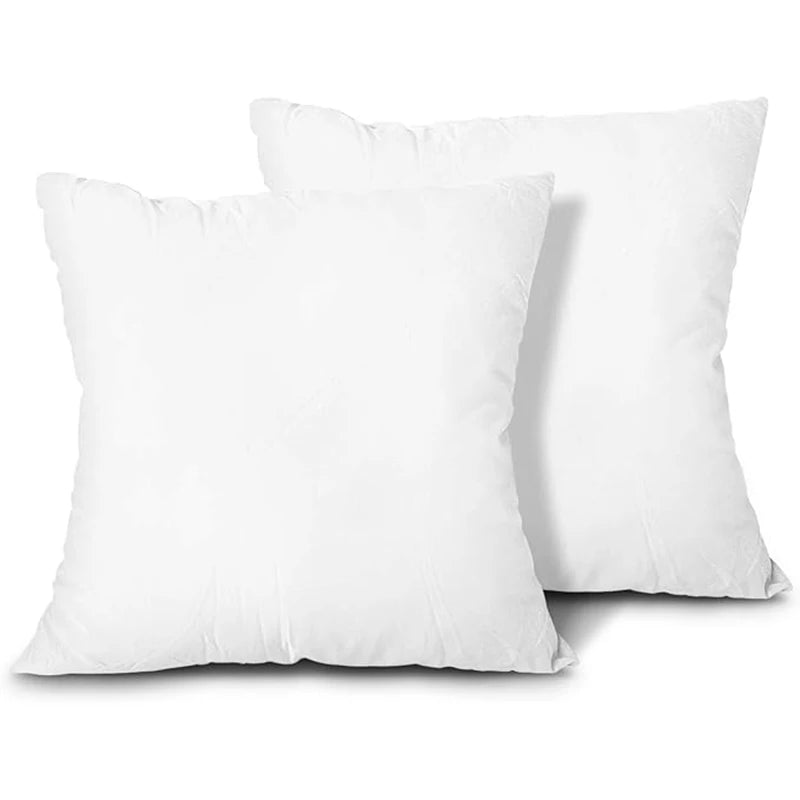 18×18" White Throw Pillows – Perfect for Pillow Covers - Sold in 2‑ or 4‑Piece Packs