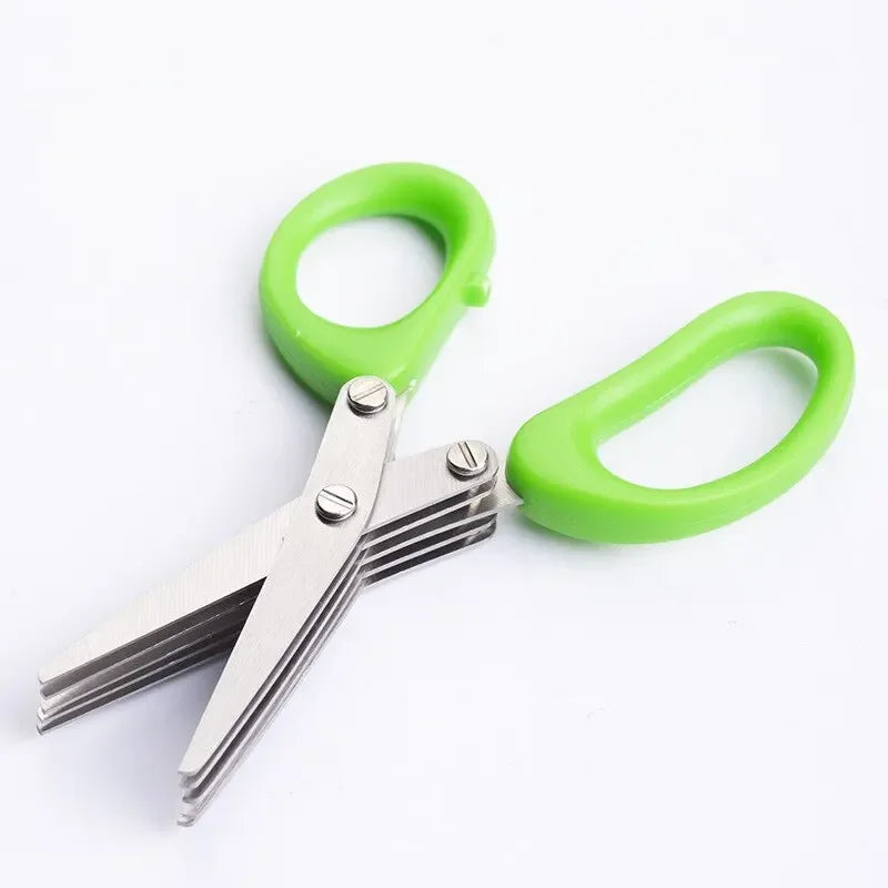 Multifunctional Multi Layer Stainless Steel Scissors for Kitchen Food Prep