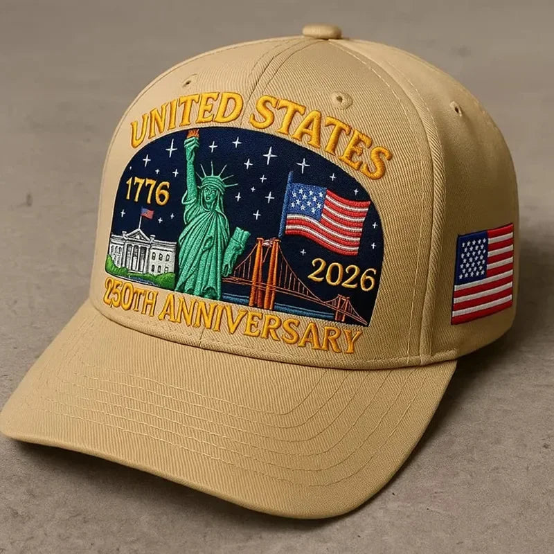 2025 New US 250th Anniversary Baseball Cap Outdoor Hat for Men Women