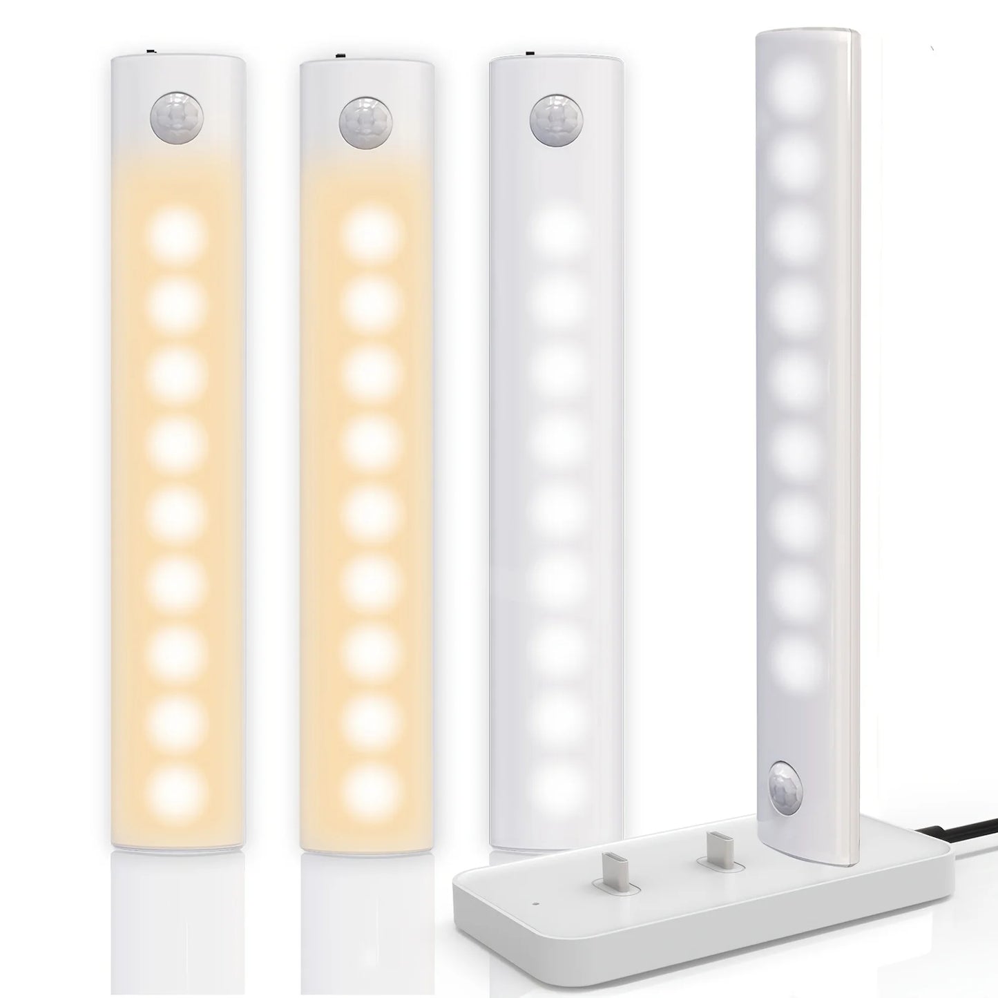 Motion Sensor Under‑Cabinet Lights – Dual‑Color LED (1/3/5/6 Pack)