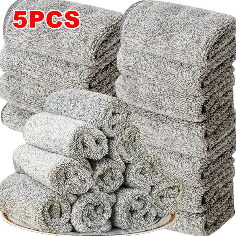 Microfiber Cleaning Cloths, Absorbent, Stain-removing, Reusable