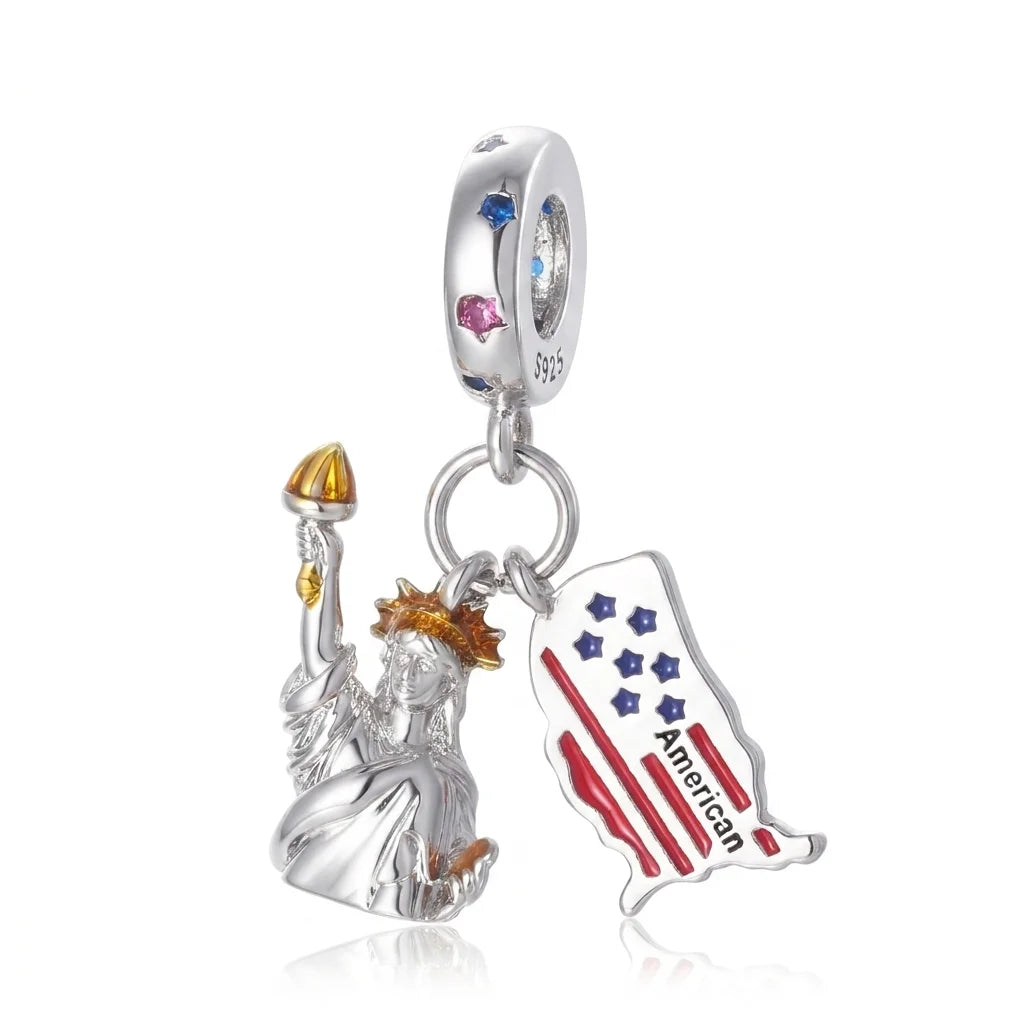 Sterling Silver USA 250th Anniversary Pendants