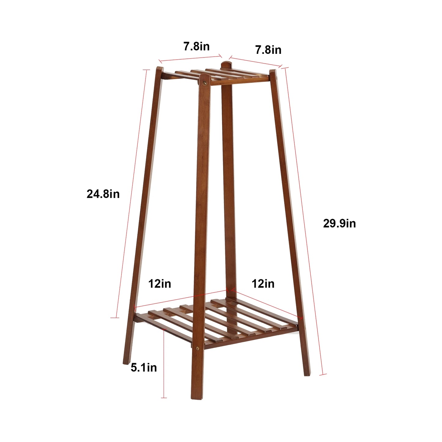 Multi-Tier Bamboo Plant Stand | Indoor & Outdoor Flower Display Shelf