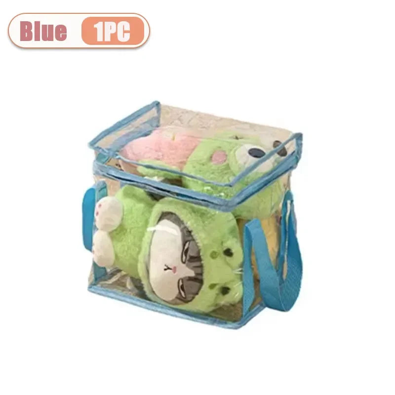 Clear PVC Storage Box – Waterproof Dustproof Display Case for Toys & Dolls (1/3/5pcs)