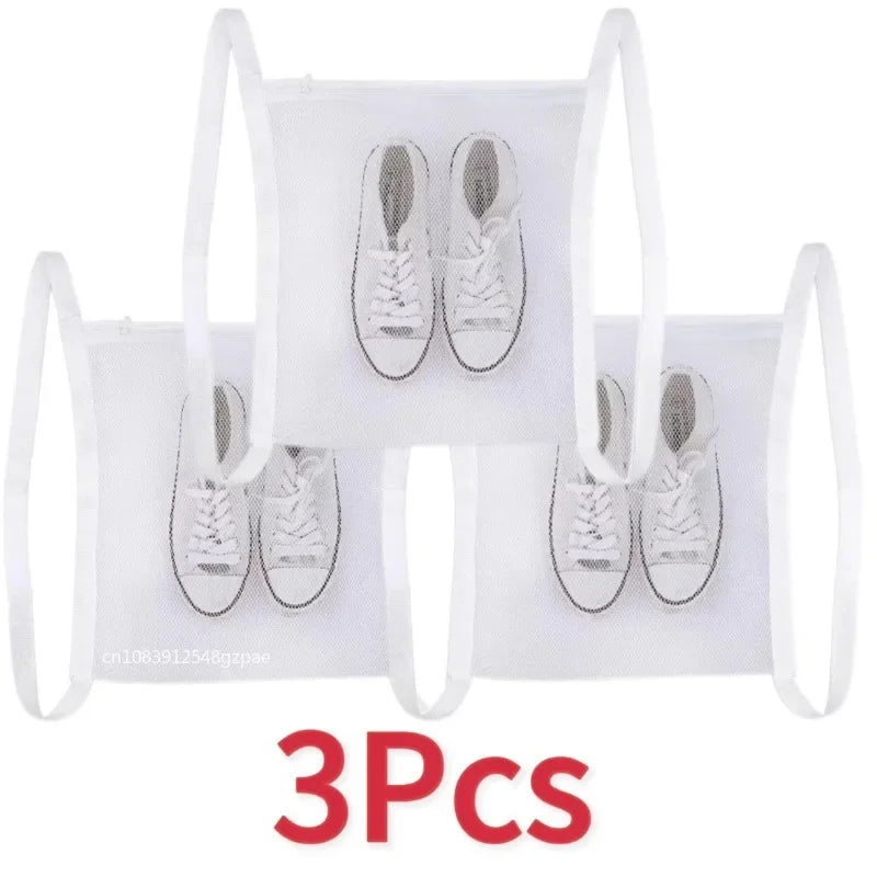 Sneaker Mesh Washing Bags – Laundry Shoe Protectors (1/2/3 Pack)
