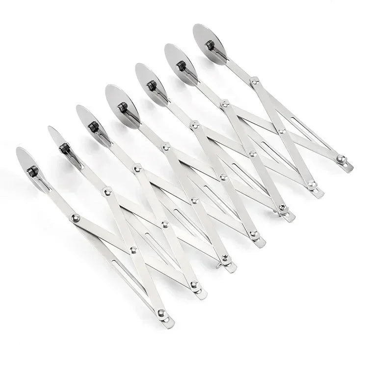 Stainless Steel Multi‑Wheel Dough Cutter – 3/5/7‑Blade Divider & Pastry Roller Tool