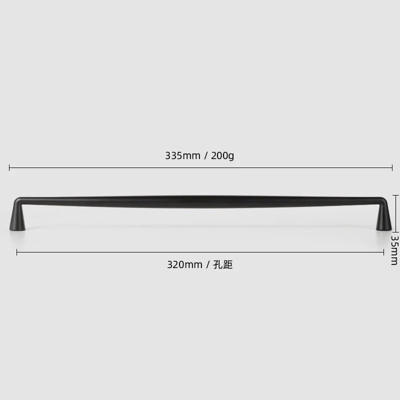Nordic Black Cabinet Knobs & Handles