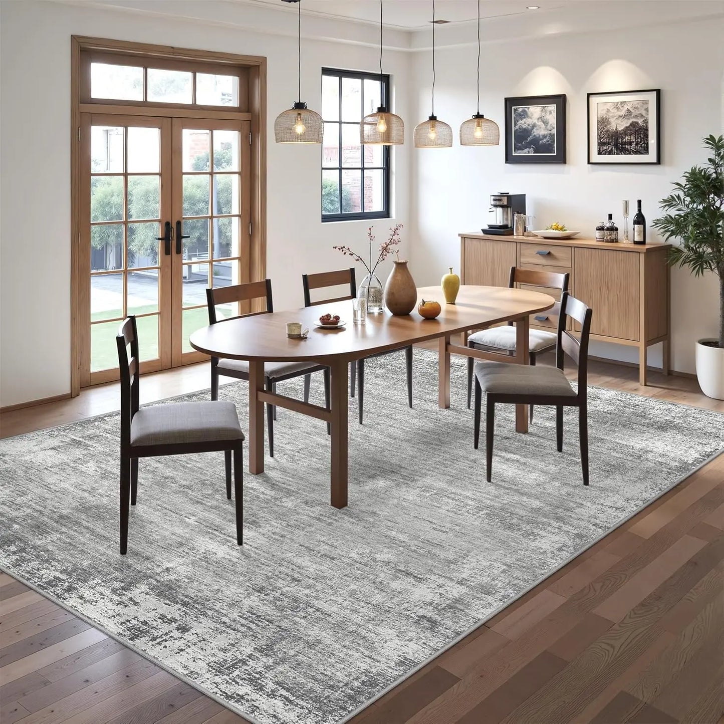 8x10 Area Rug, Non-Slip Backing ,Washable, Stain Resistant