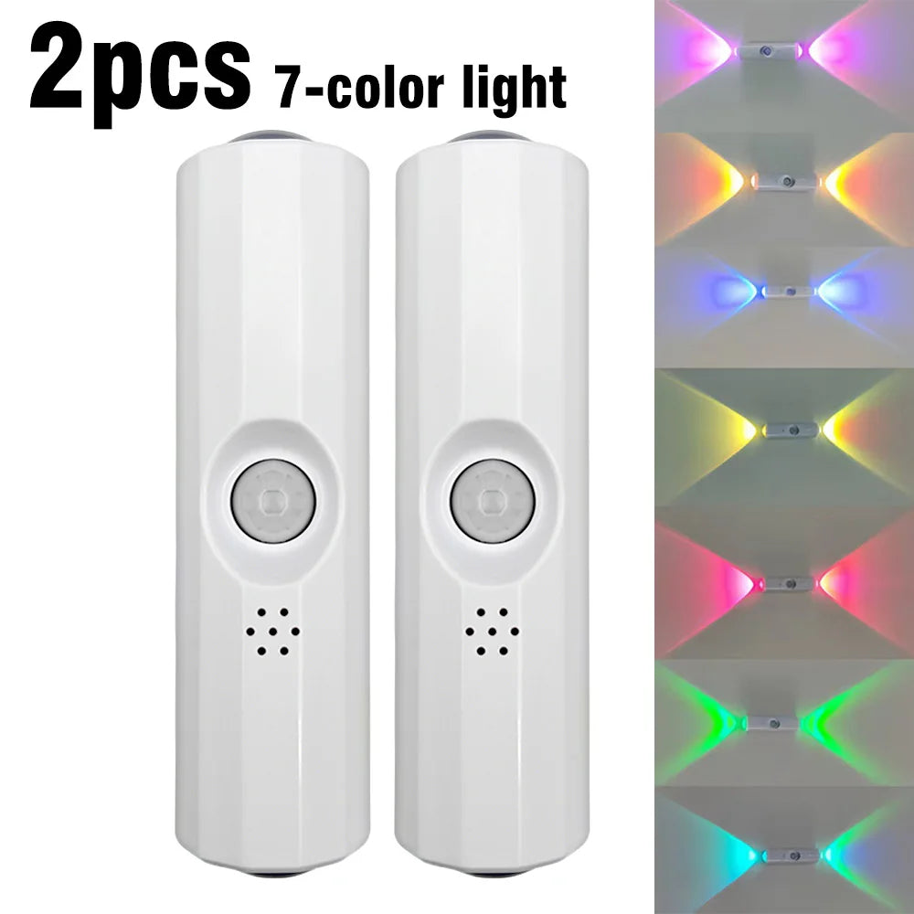 USB-C Rechargeable LED Motion Sensor Night Light - Stick-On Wall Lamp for Bedroom Hallway Closet Indoor Lighting