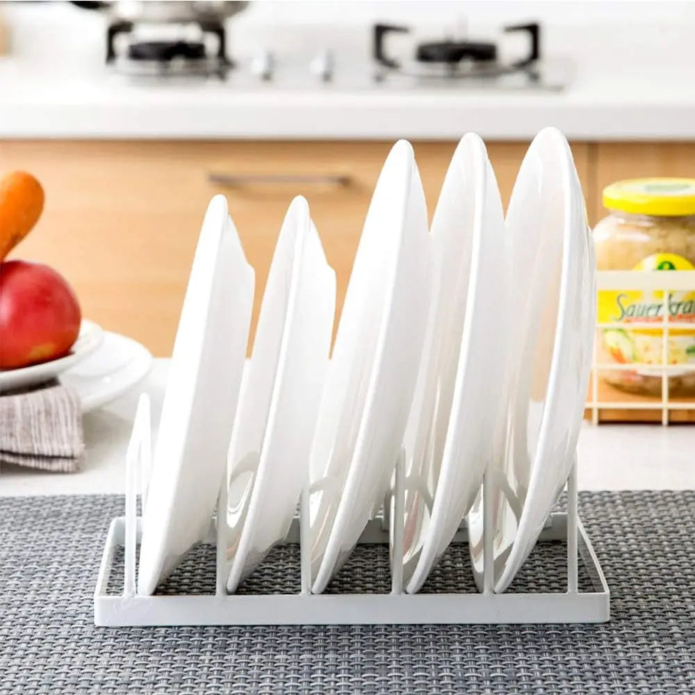 Sleek Dish Plate Storage & Drainboard Set – 2-Pack Heavy Duty Cookware Stands