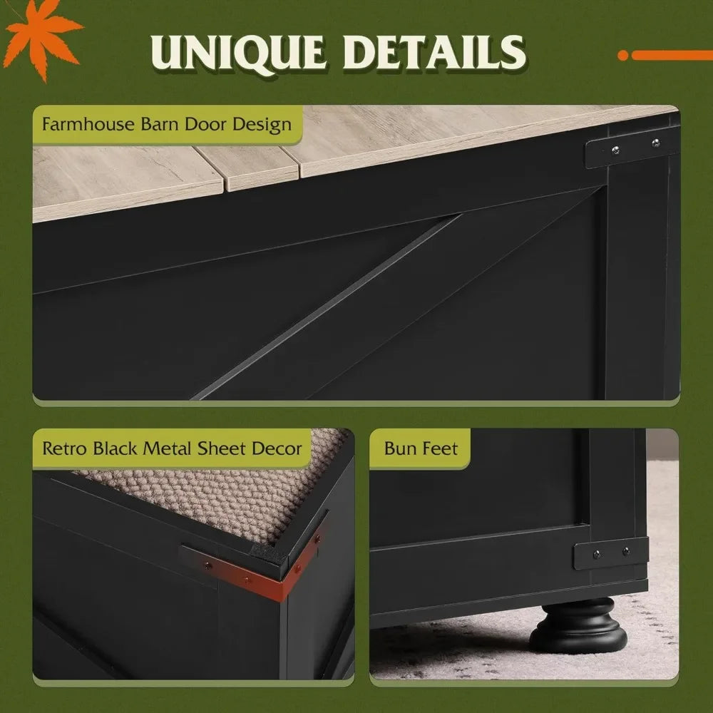 31.5" Square Lift‑Top Coffee Table – Modern Storage Table with Hidden Compartment