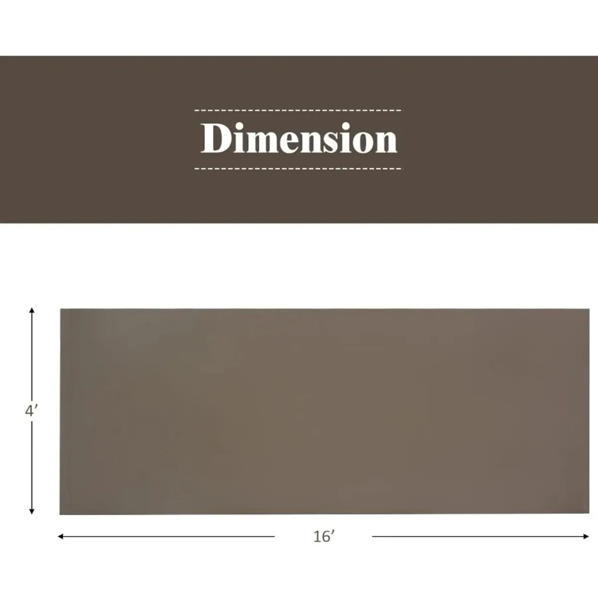 2 Pieces 16x4 Ft Universal Canopy Cover, Outdoor Pergola Roof Top Cover With Heavy Duty Polyester, Waterproof