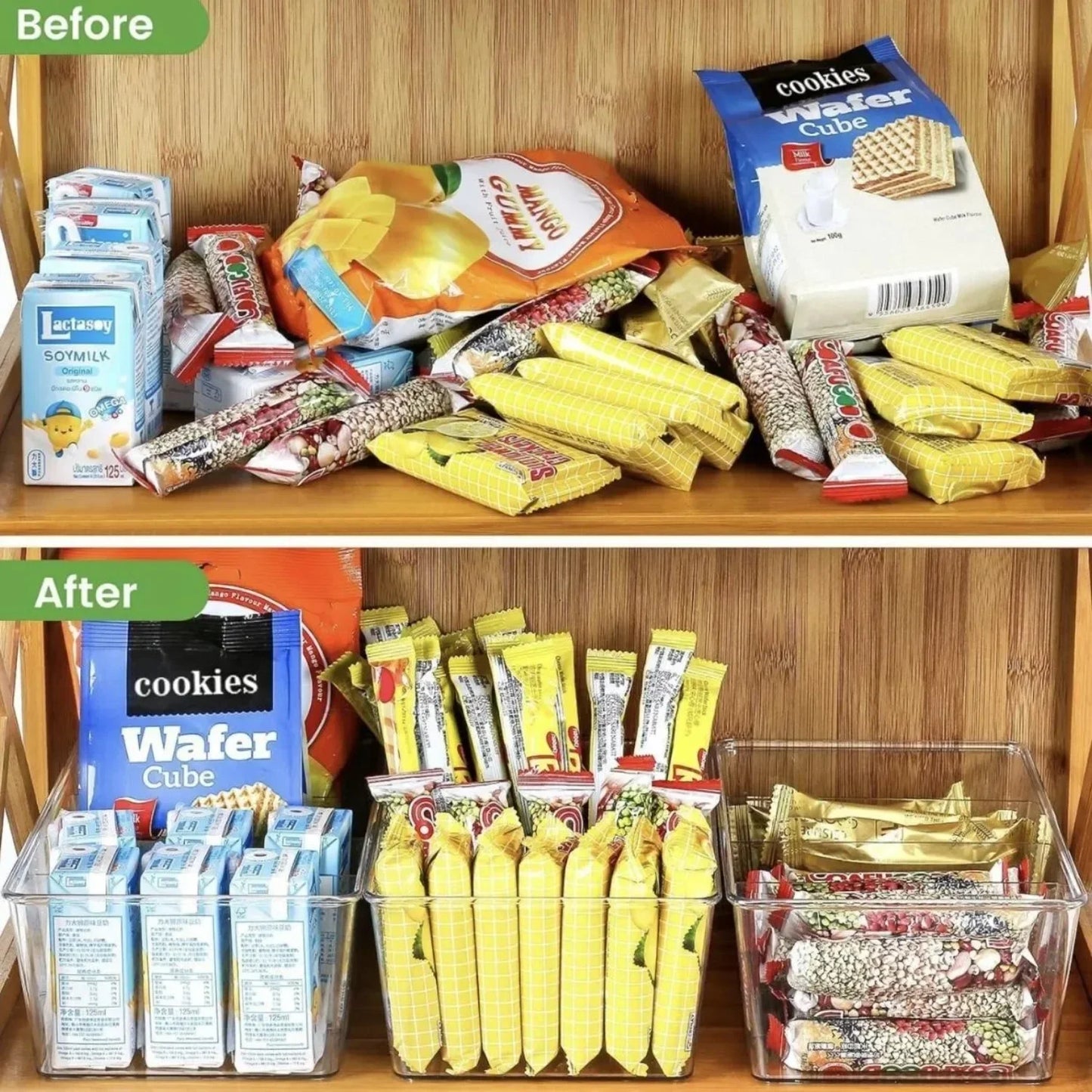 Divided Food Storage System with Removable Inserts - (3 Pack)