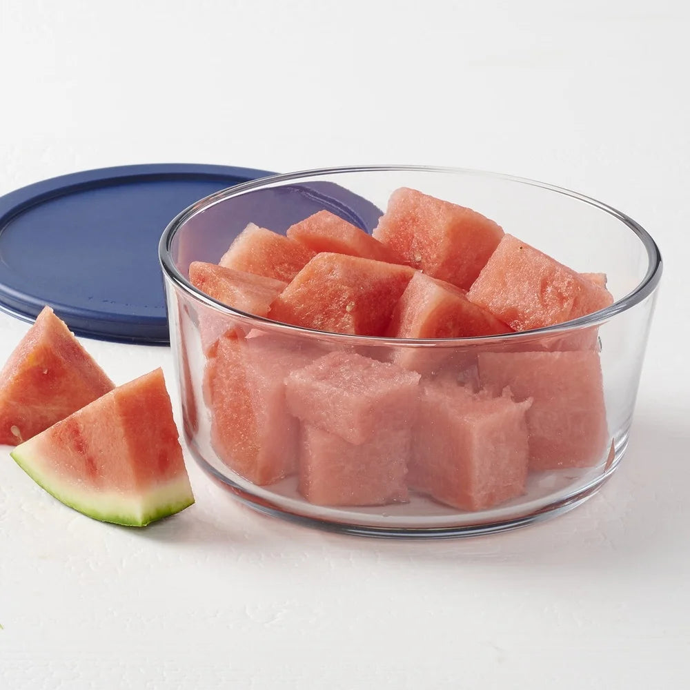 7‑Cup Glass Storage Containers (2‑Pack) – Snug‑Seal Lids, Microwave & Dishwasher Safe