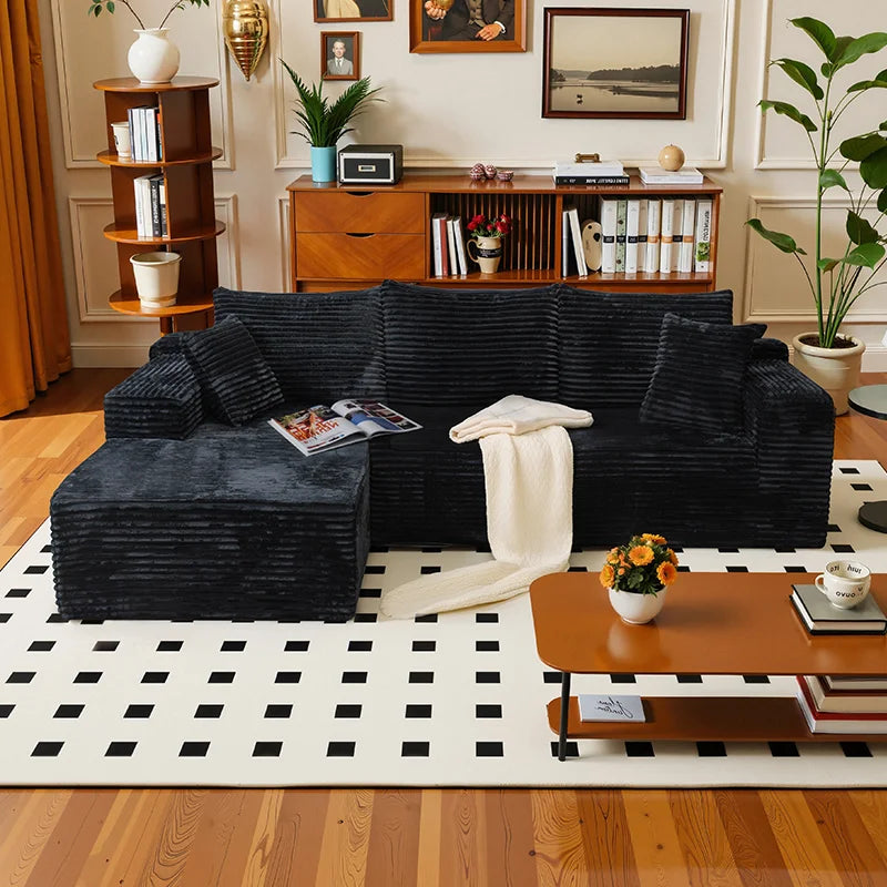 105" L‑Shaped Sofa – Fully Assembled, Ready for Instant Use