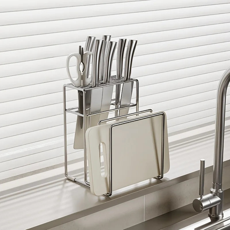 Stainless Steel Knife Holder for Storing Kitchen Tools