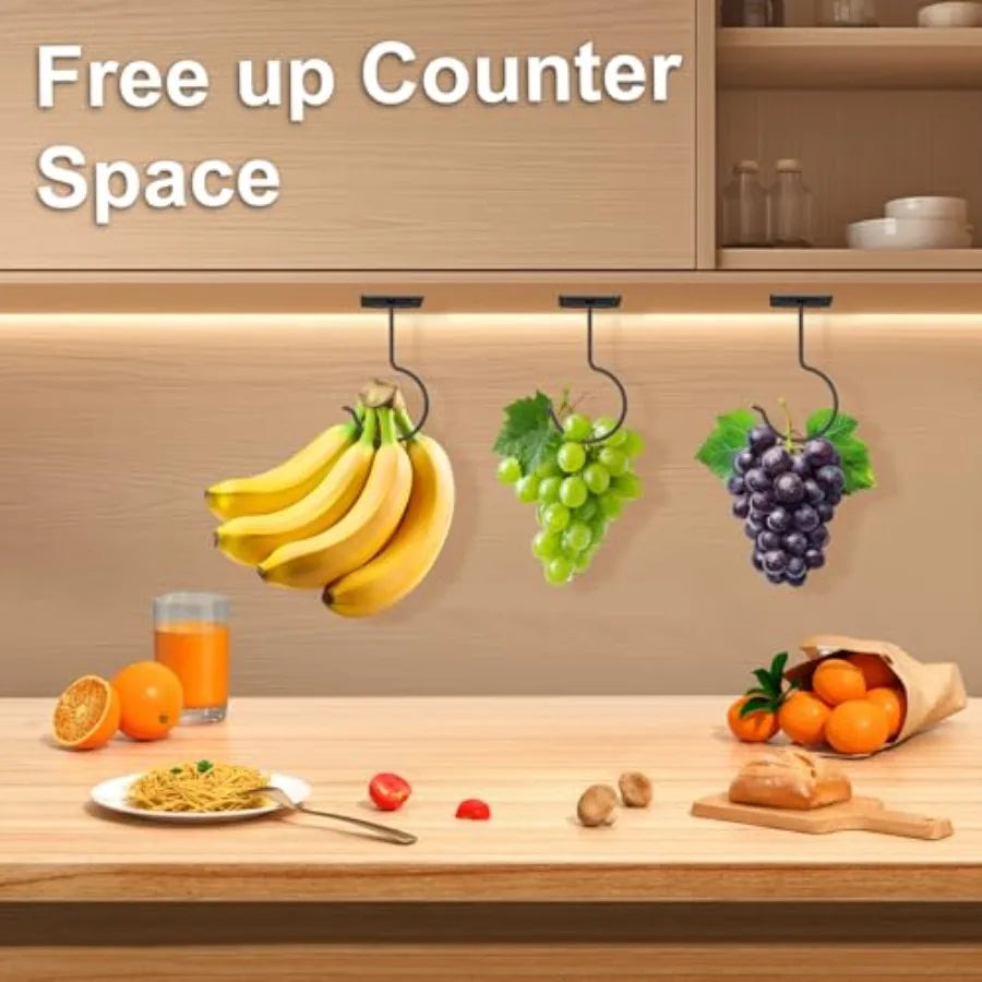 Foldable Under‑Cabinet Hooks (2‑Pack) – Space‑Saving Hanging Storage for Kitchen & Home