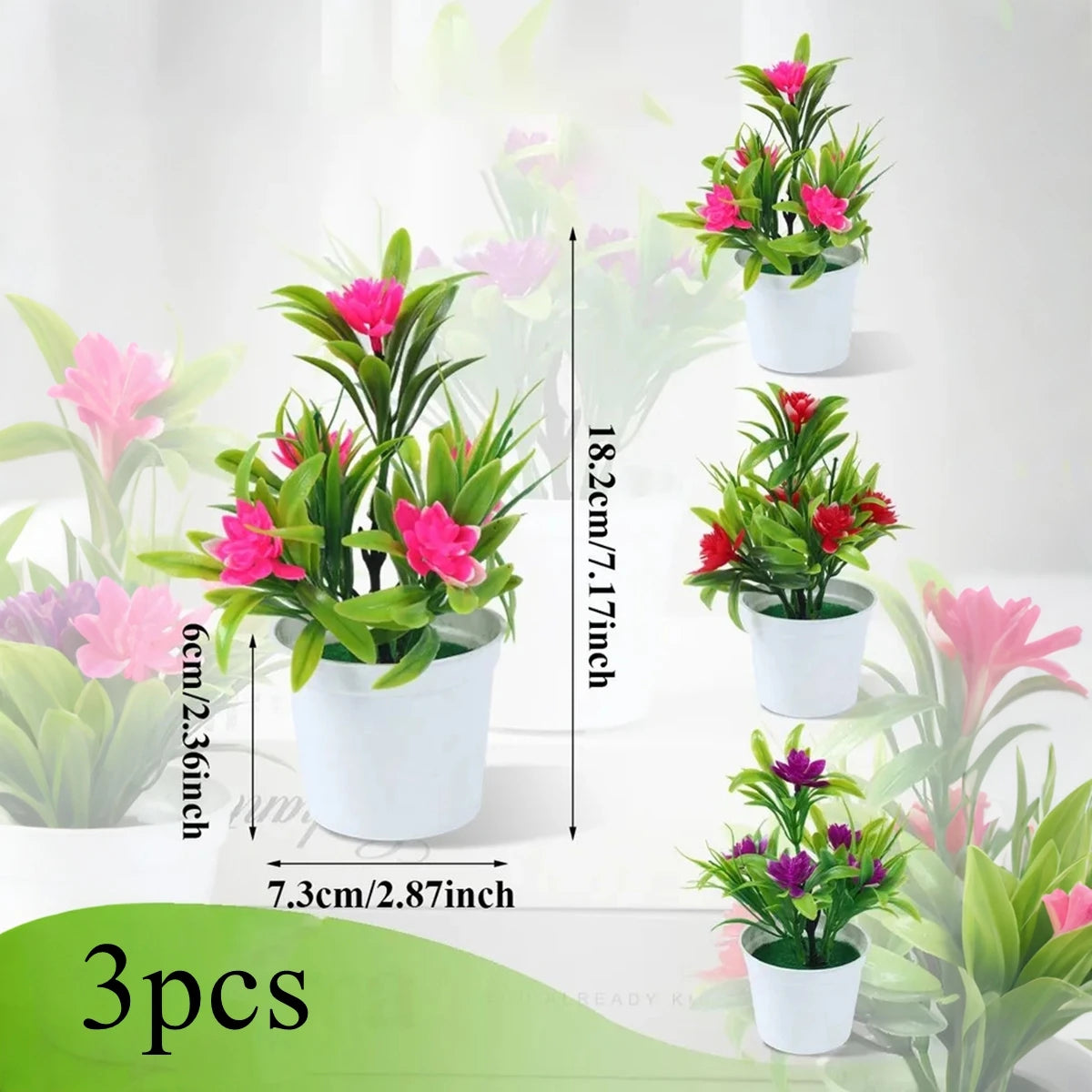 Faux Potted Plants for Tabletop & Events