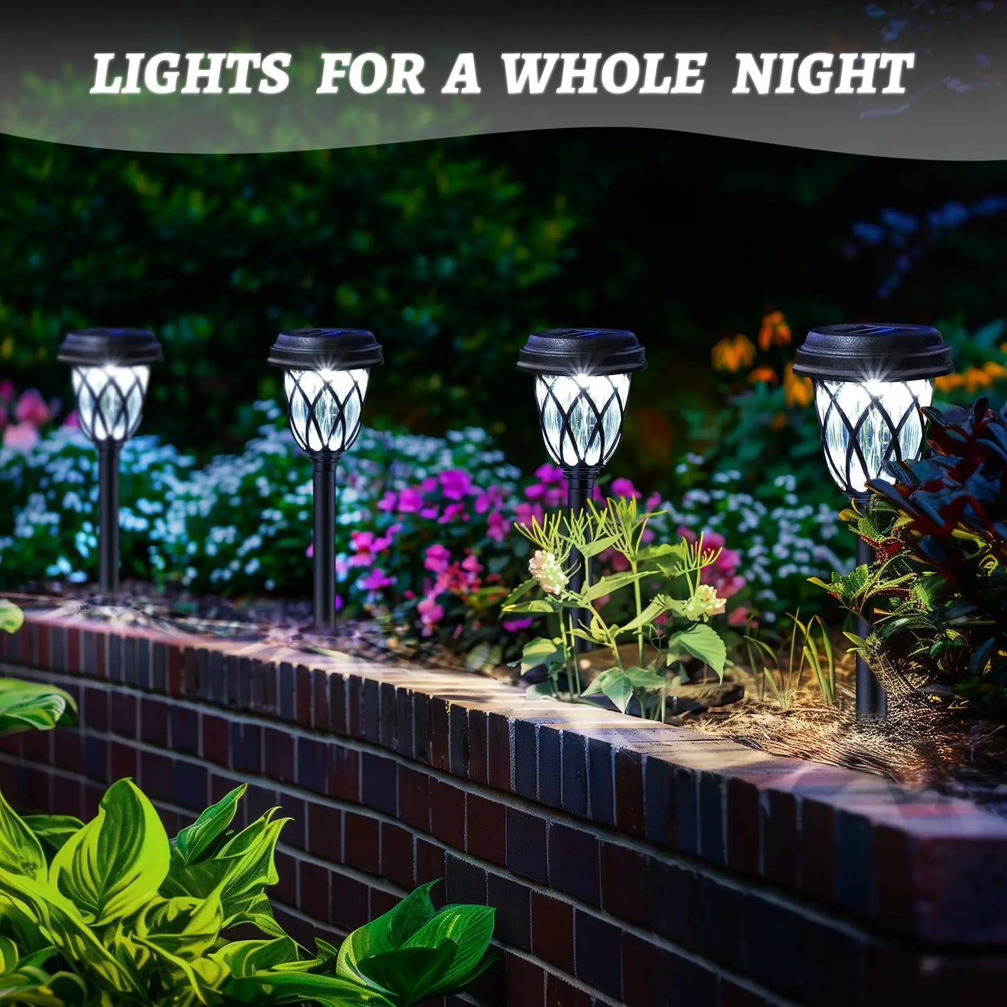 Solar Tube Lawn Lights – 10‑Pack Light & Shadow Outdoor Lamps
