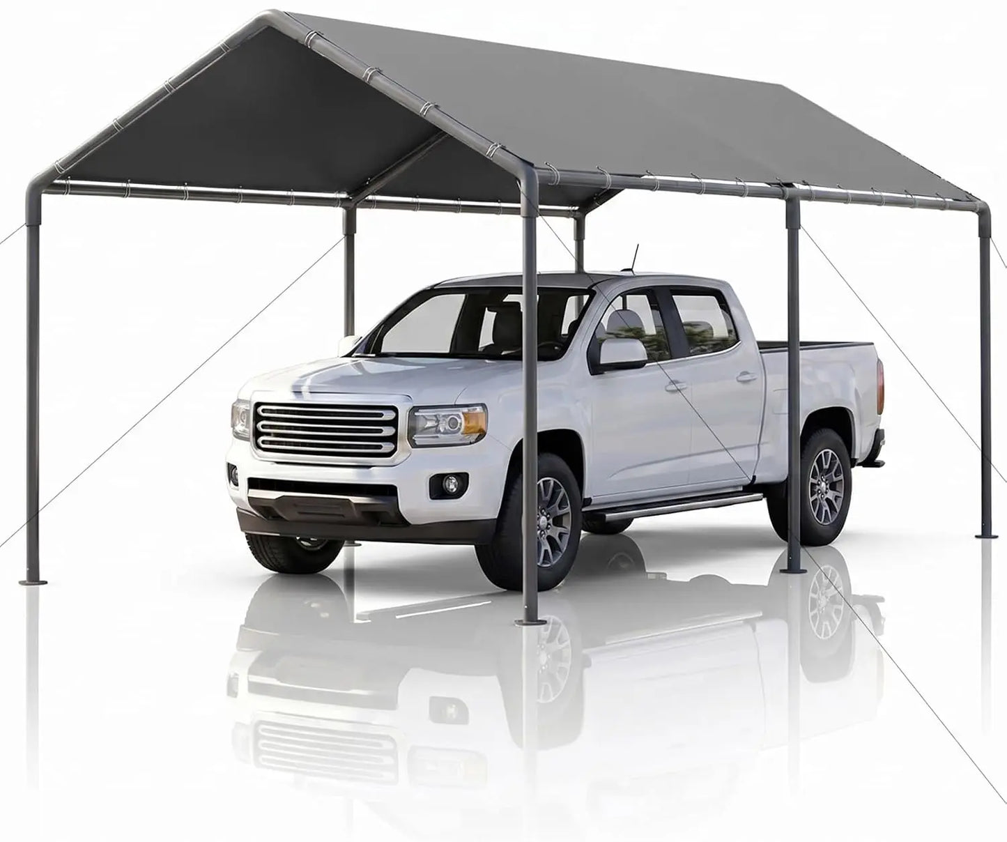 Heavy-Duty Galvanized Carport Canopy – Reinforced Outdoor Party Tent & Portable Garage Shelter (Custom Options Available)