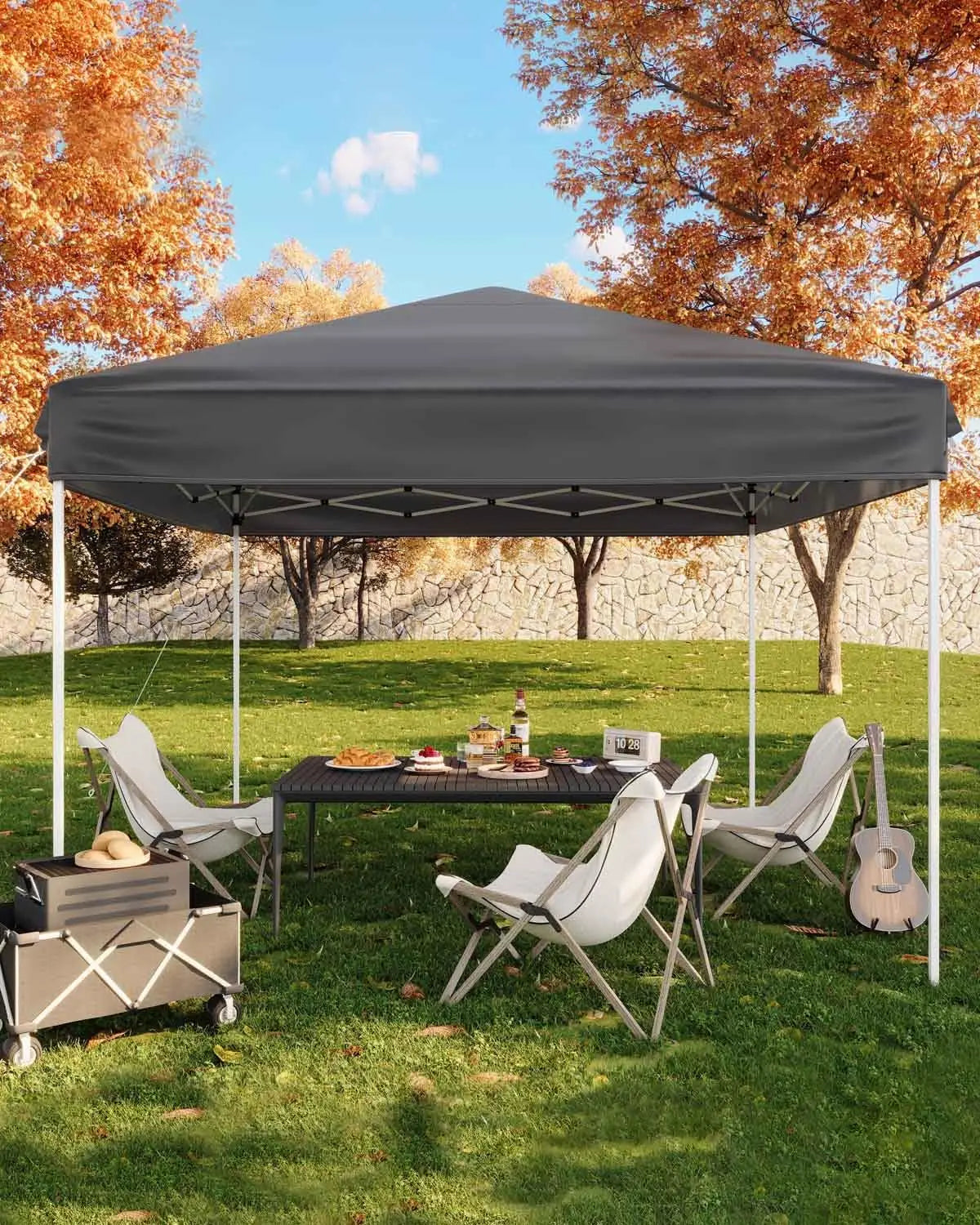10×10 FT Pop‑Up Canopy Tent – Instant Outdoor Shelter with UV Protection, Waterproof Sunshade & Sandbags