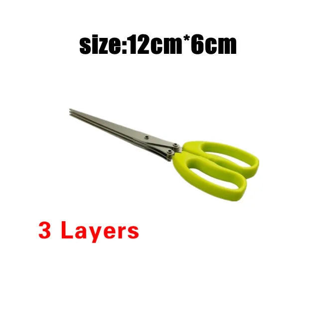 Stainless Steel Muti-Layers Kitchen Scissors for Vegetables - Kitchen Accessories