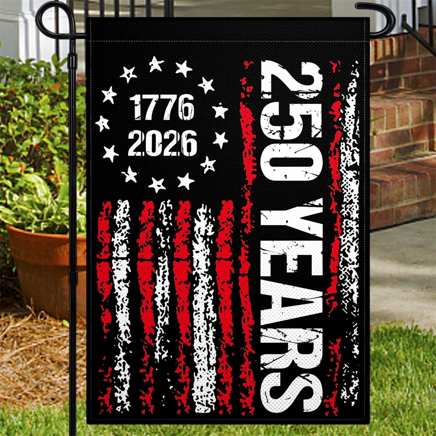 250 Years America Garden Flag Double Sided 250th Anniversary Welcome Flag Patriotic Yard Flag - Celebrate with this Patriotic