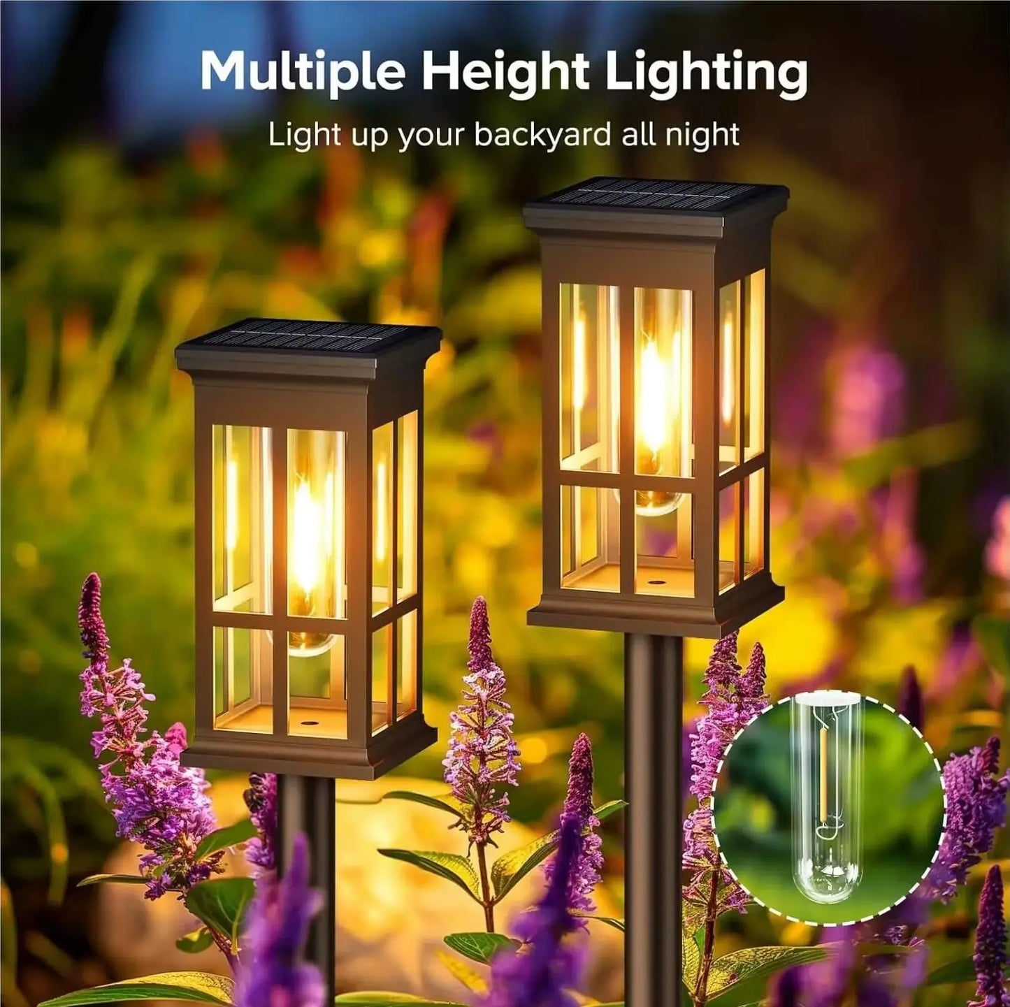 Solar Pathway Outdoor Lighting, Waterproof