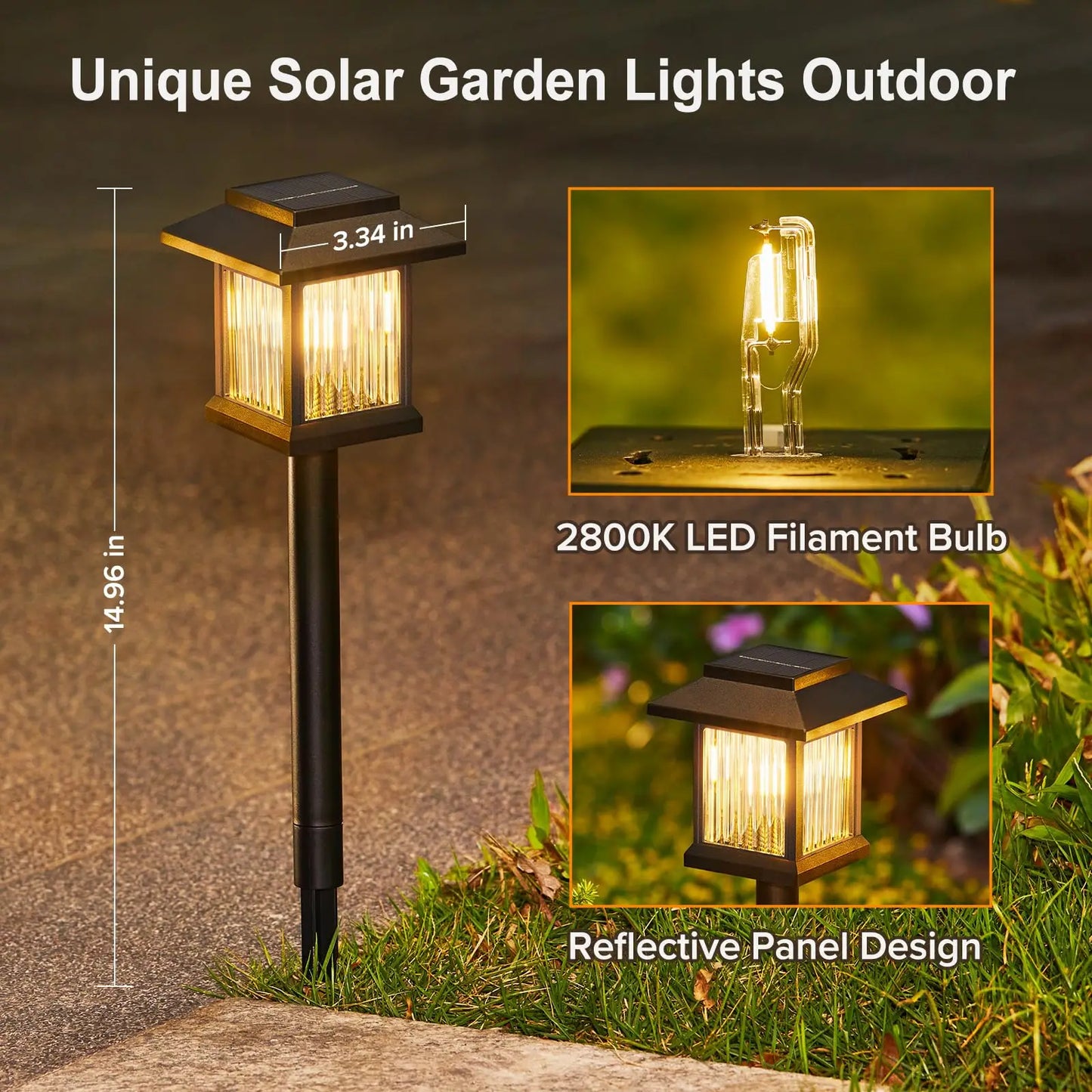 Solar Pathway Outdoor Solar Light, Waterproof