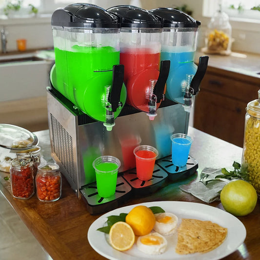 Commercial Slushy Machine – 45L, 1300W Frozen Drink Maker for Smoothies, Margaritas & Ice Beverages