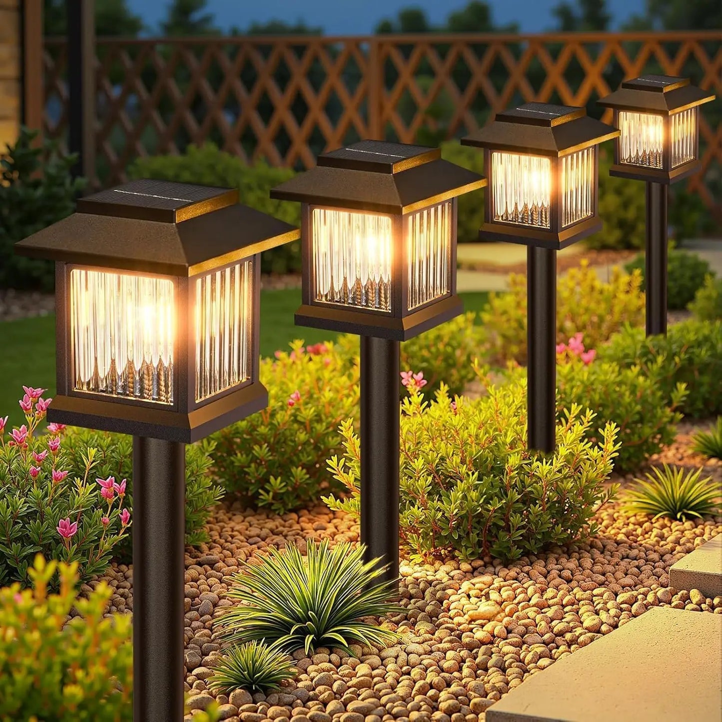 Solar Pathway Outdoor Solar Light, Waterproof