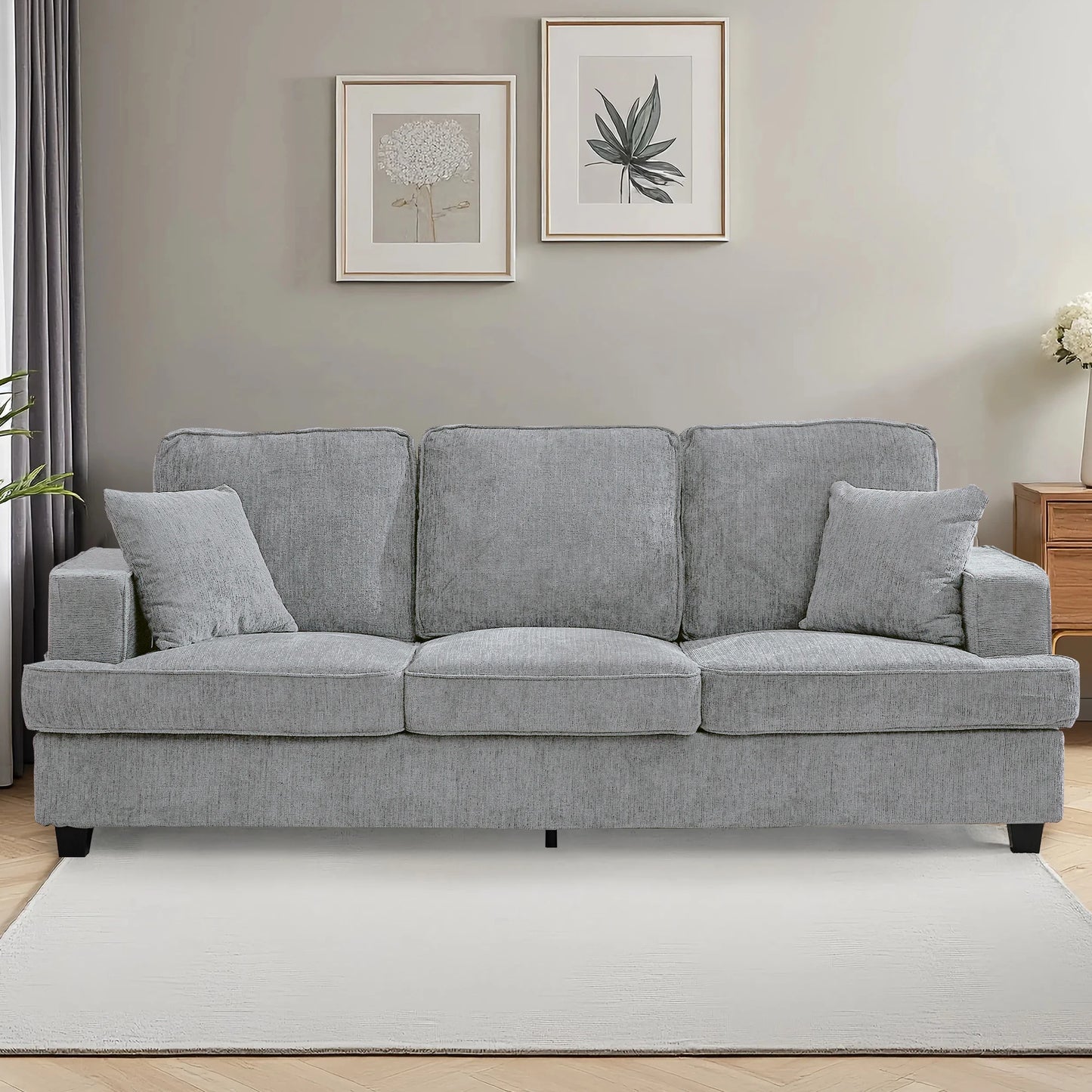 89 inch Couch Sofa, 3 Seater