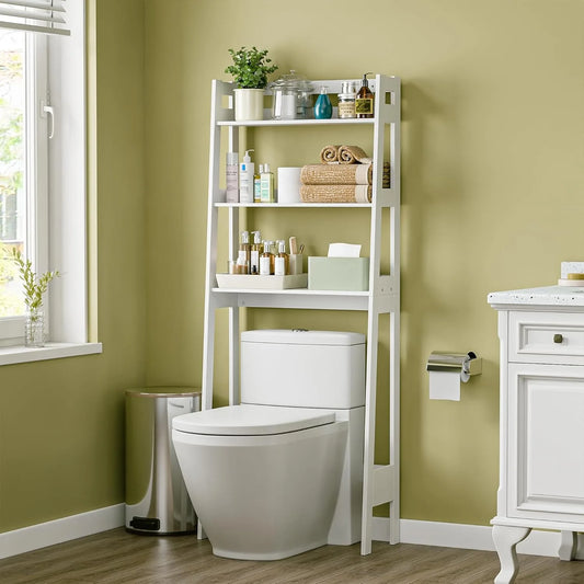 3‑Tier Over‑The‑Toilet Bathroom Storage Rack – Space‑Saving Organizer with Open Shelves