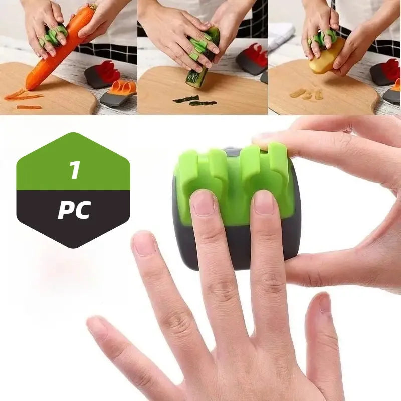 Easy‑Grip Stainless Steel Peeler – Sharp Blade, Non‑Slip Handle, Perfect for Kitchen or Camping