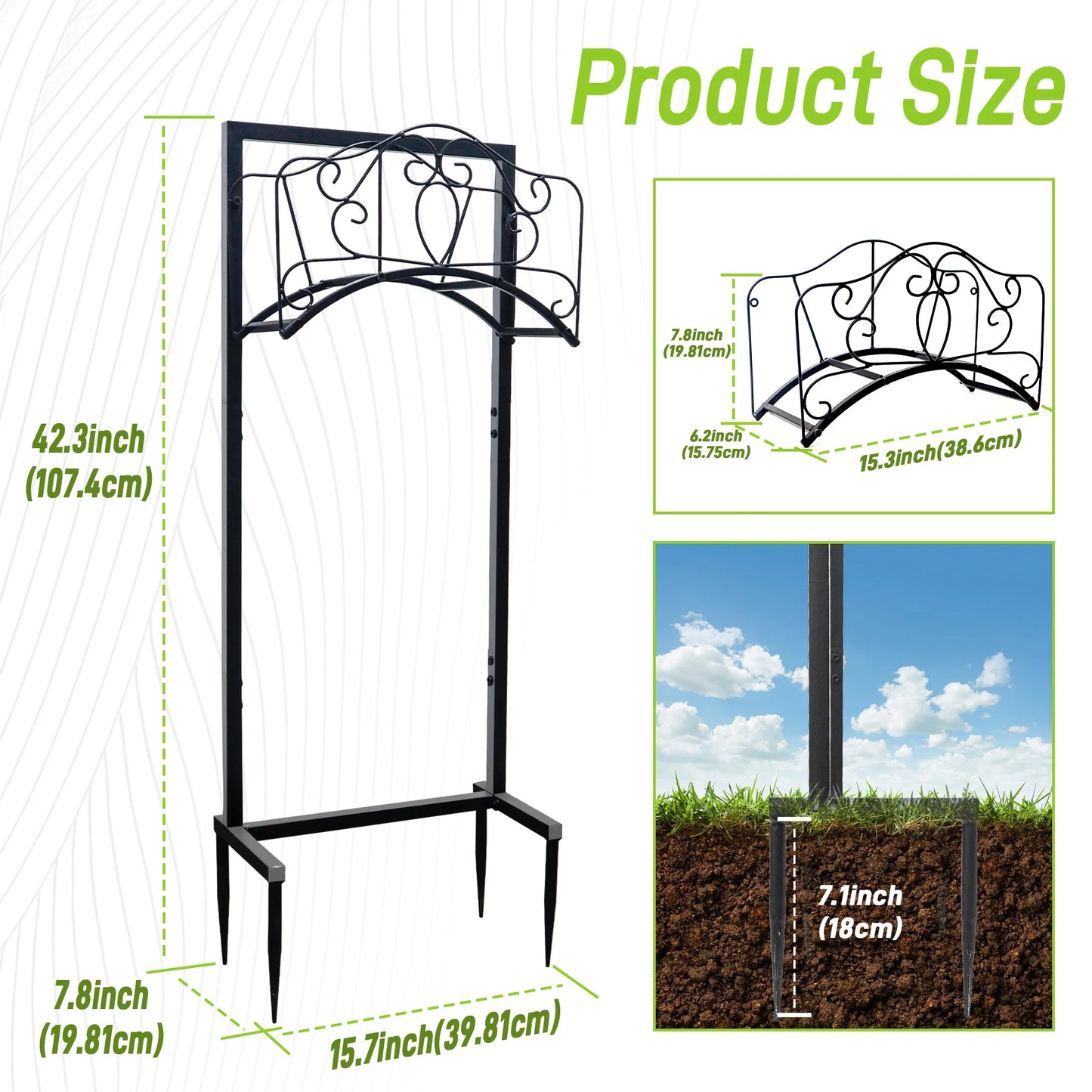 Heavy Duty Metal Hose Stand - Freestanding