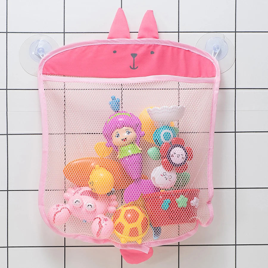 Baby Bath Toys with Mesh Storage Bag – Cute Animal Sets with Strong Suction Cups