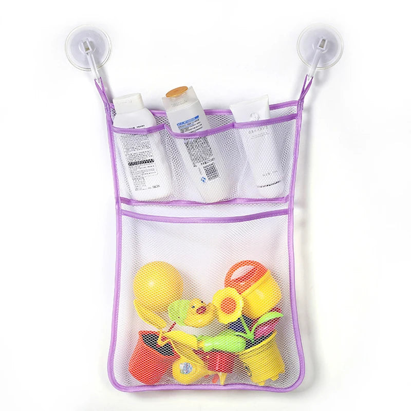 Baby Bath Toys with Mesh Storage Bag – Cute Animal Sets with Strong Suction Cups