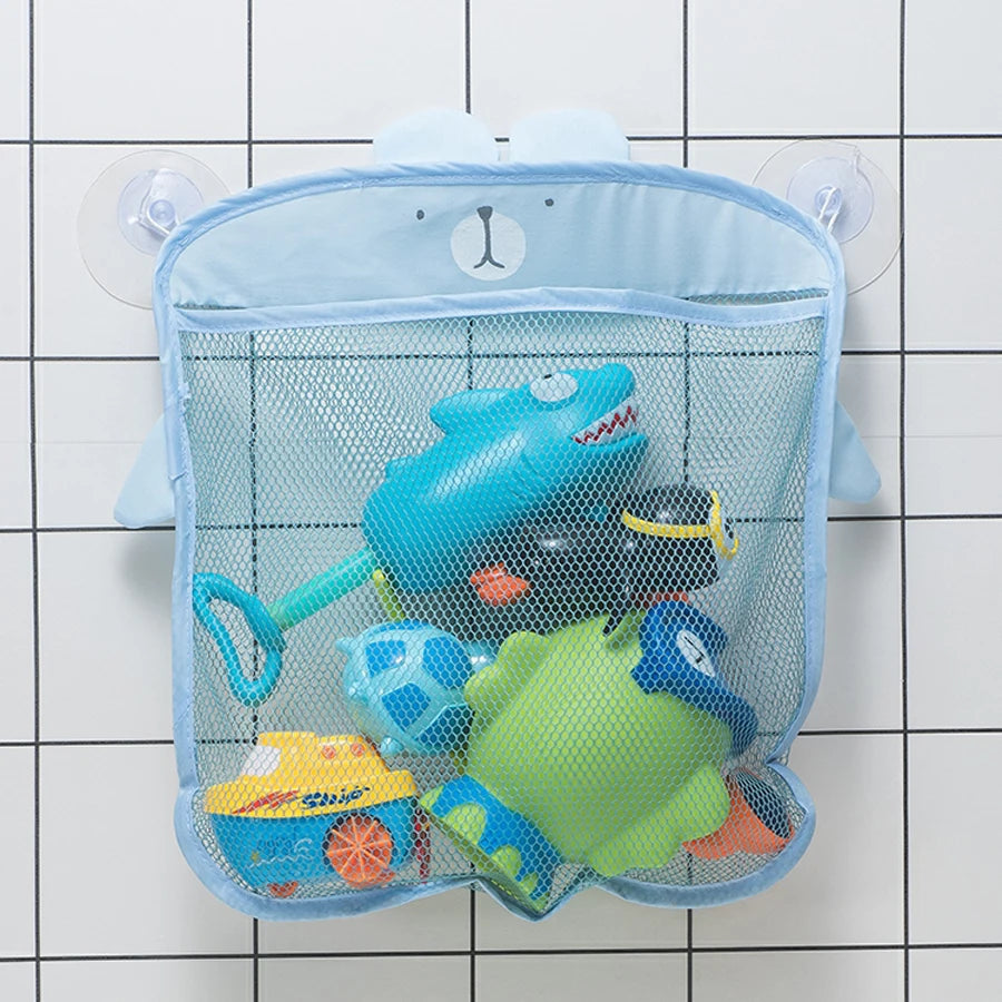 Baby Bath Toys with Mesh Storage Bag – Cute Animal Sets with Strong Suction Cups