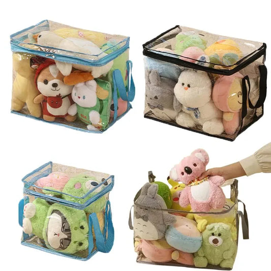 Clear PVC Storage Box – Waterproof Dustproof Display Case for Toys & Dolls (1/3/5pcs)