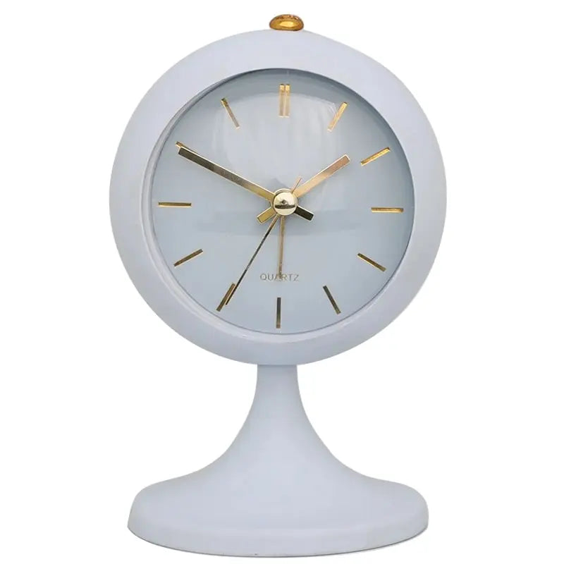 Minimalist Matte Metal Alarm Clock – Luminous Bedside Timepiece