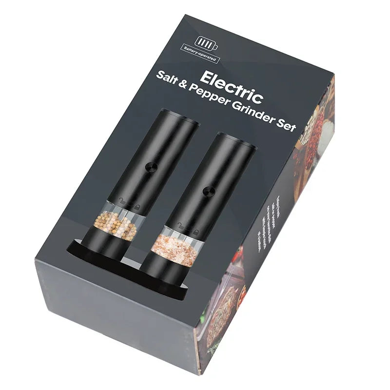 USB Rechargeable Electric Salt and Pepper Grinder Adjustable Coarseness Large Capacity