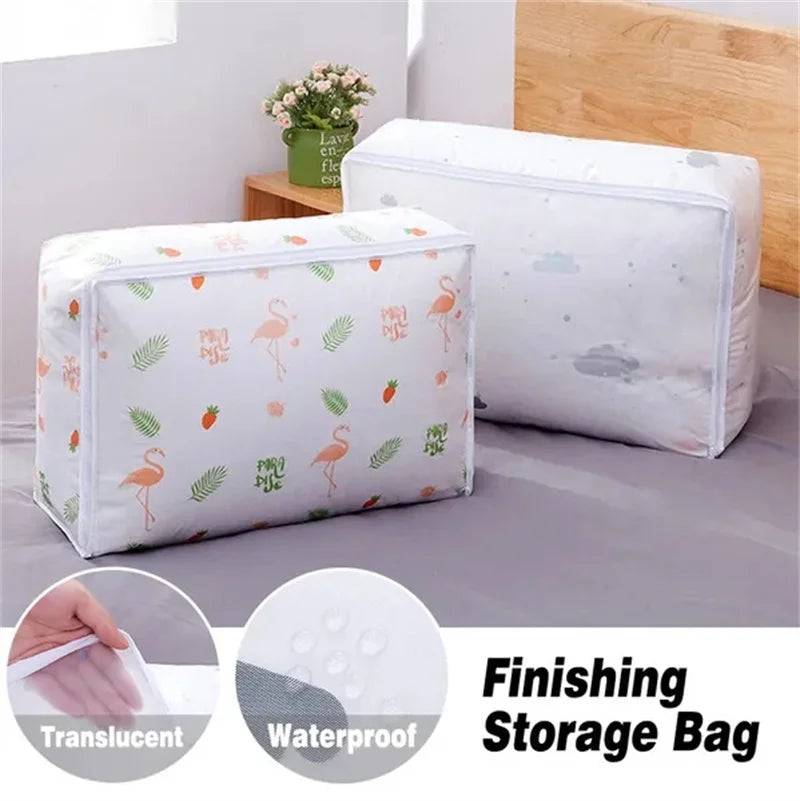 Foldable Storage Bag, For Clothes, Pillows, and  Blanket Storage