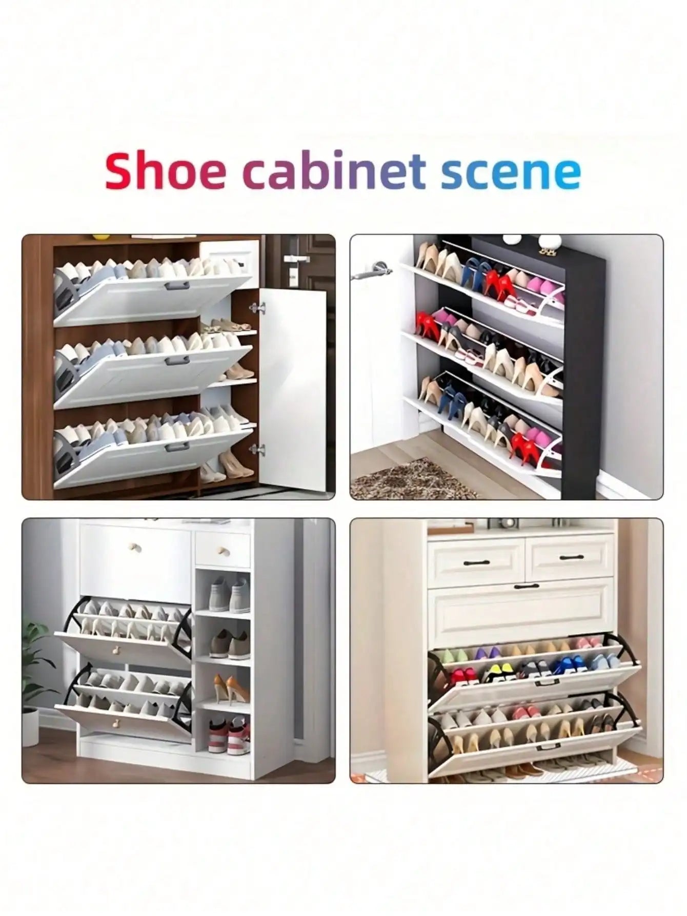 High-Capacity 2-Tier Shoe Rack
